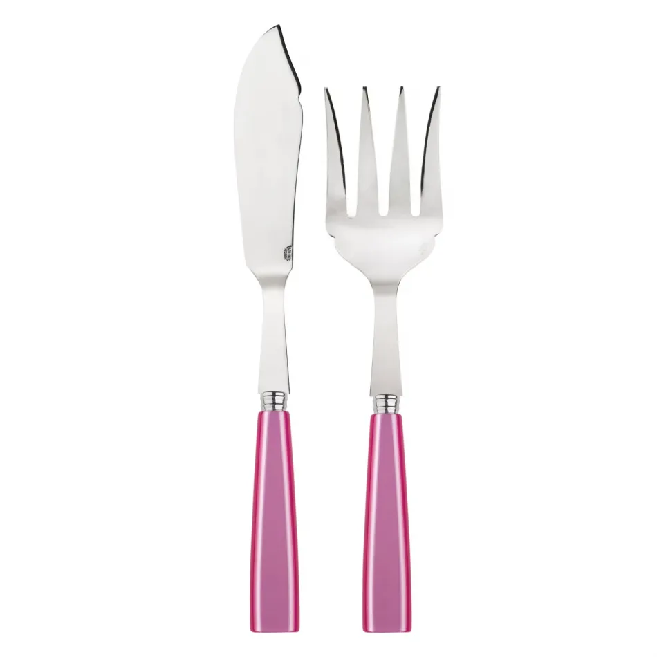 Icon Pink 2-Pc Fish Serving Set 11" (Knife, Fork)