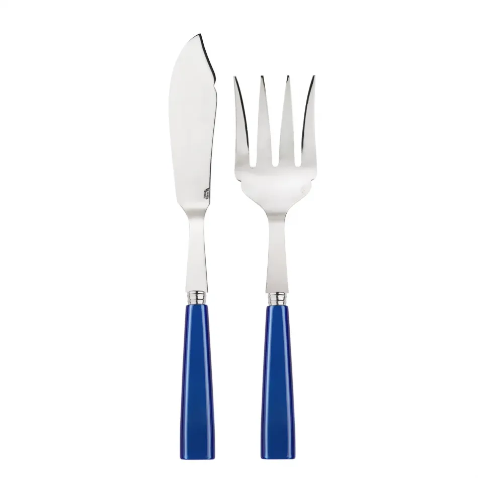 Icon Lapis Blue 2-Pc Fish Serving Set 11" (Knife, Fork)