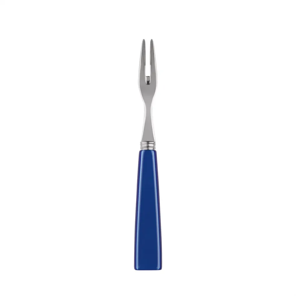 Icon Lapis Blue Cocktail Fork 5.75"