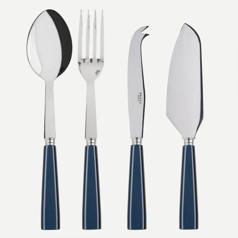 Icon Steel Blue Set Of 4 Must-Have Serving Pieces
