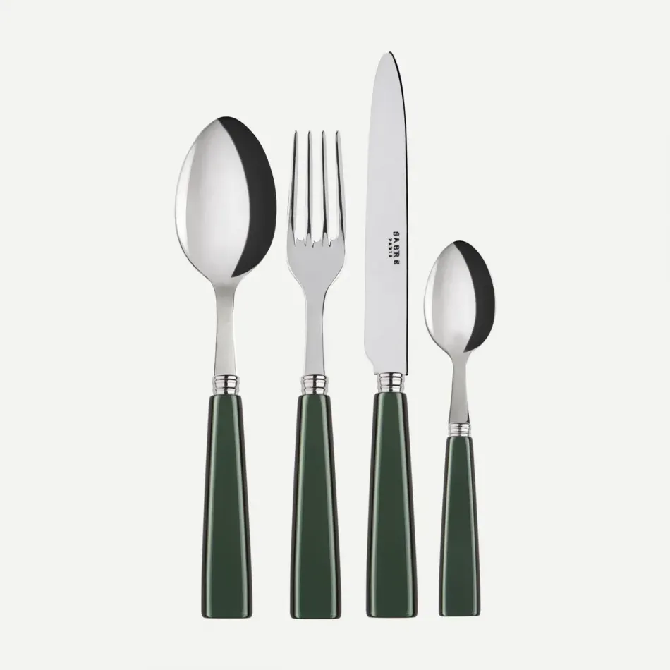 Icon Dark Green 48 Pieces Cutlery Set 9"1/4