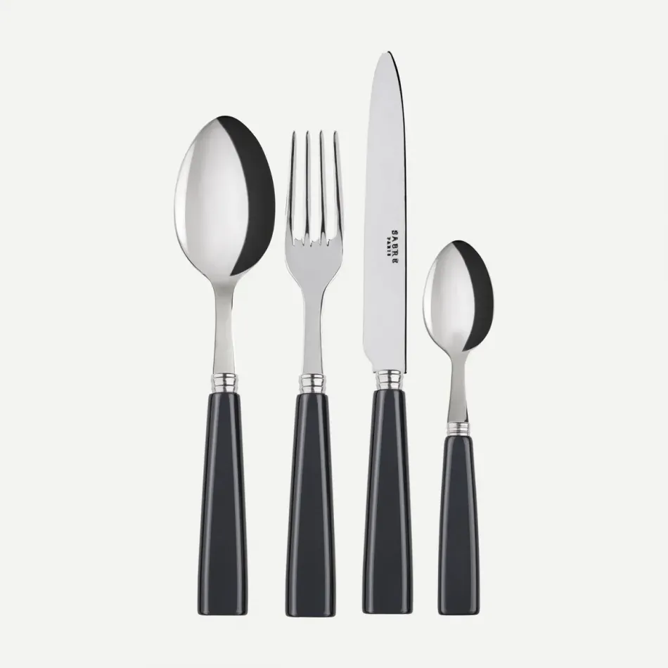Icon Dark Grey 48 Pieces Cutlery Set 9.25"