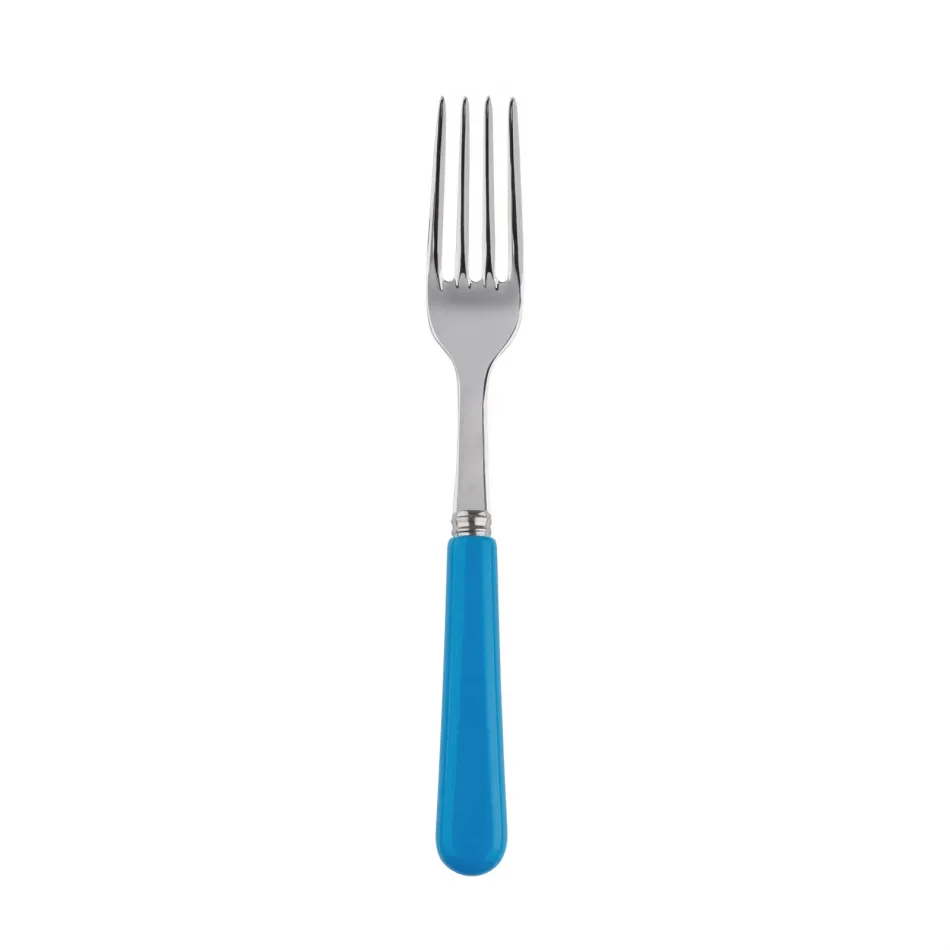 Basic Cerulean Blue Salad Fork 7.5"