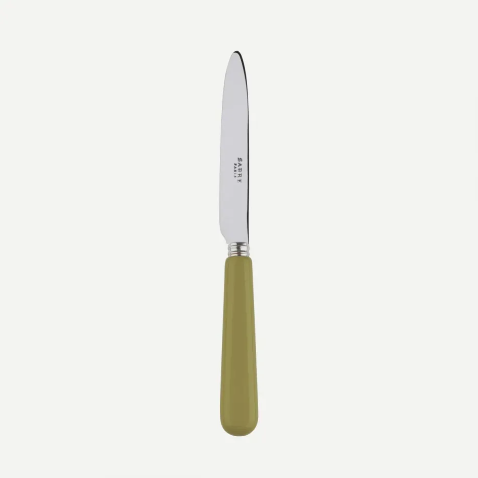 Basic Sage Green Dessert Knife 8"