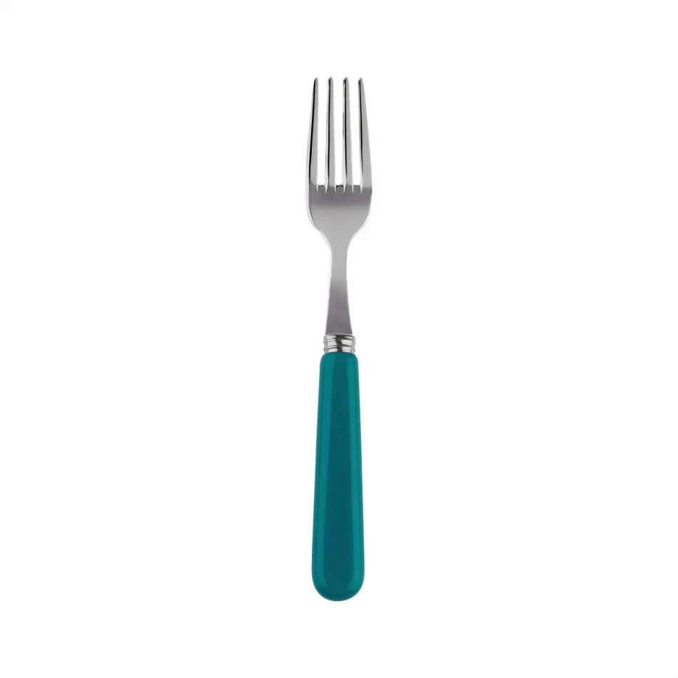 Basic Turquoise Cake Fork 6.5"