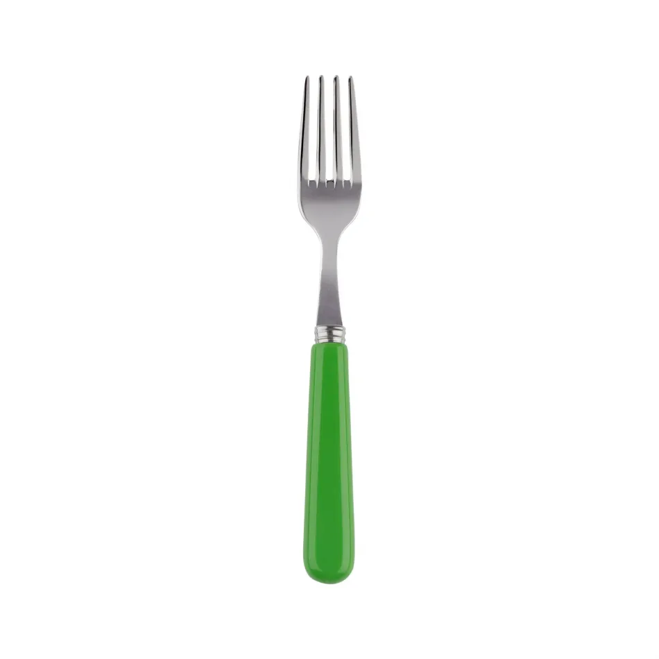 Basic Streaming Green Cake Fork 6.5"