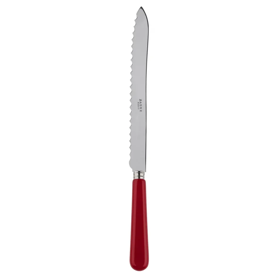 Basic Burgundy Bread Knife 11"