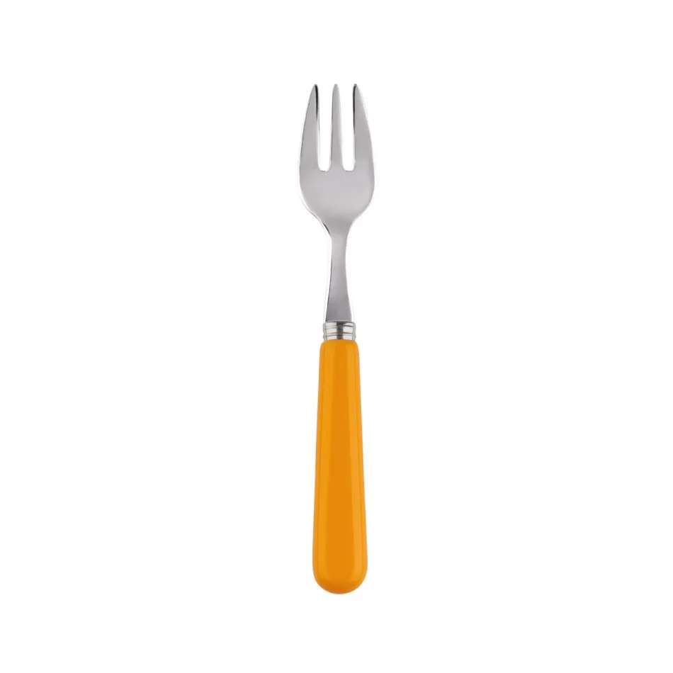 Basic Yellow Oyster Fork 6"