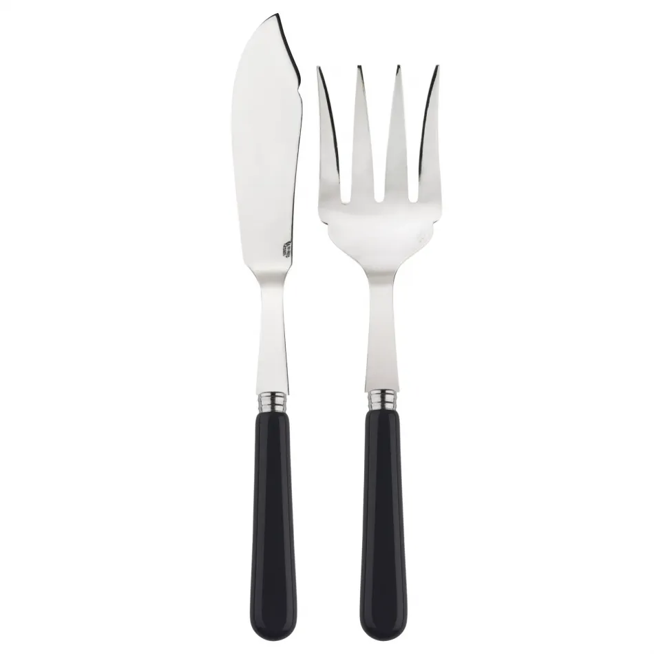 Basic Black 2-Pc Fish Serving Set 11" (Knife, Fork)