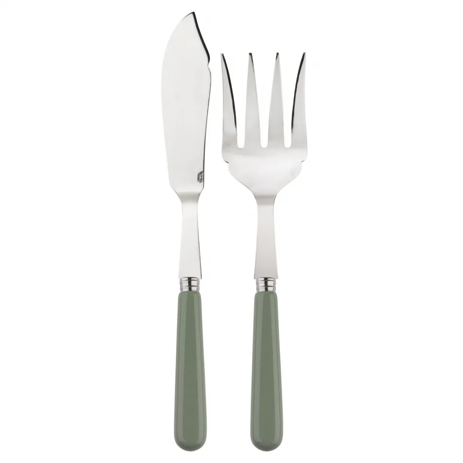 Basic Asparagus 2-Pc Fish Serving Set 11" (Knife, Fork)