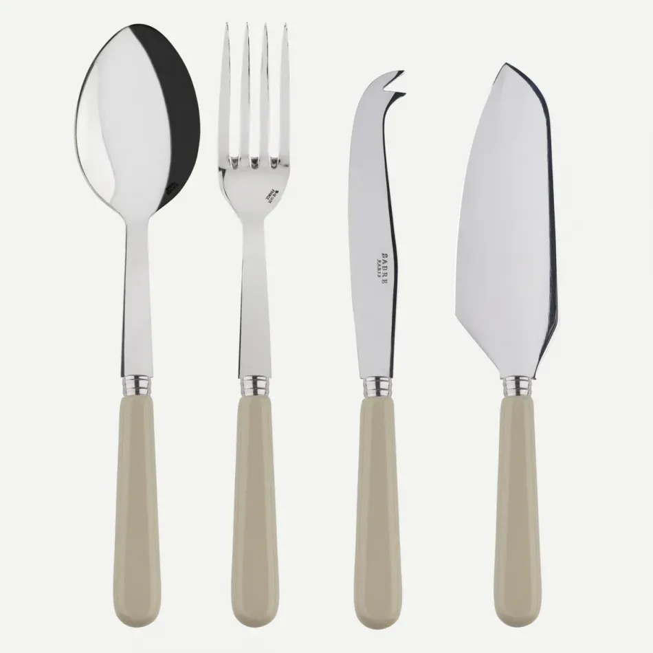 Pop Unis Light Kaki Set Of 4 Must-Have Serving Pieces