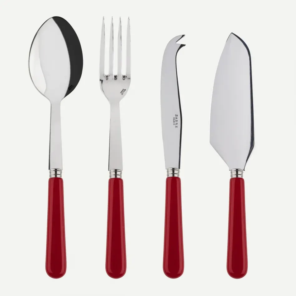 Pop Unis Burgundy Set Of 4 Must-Have Serving Pieces