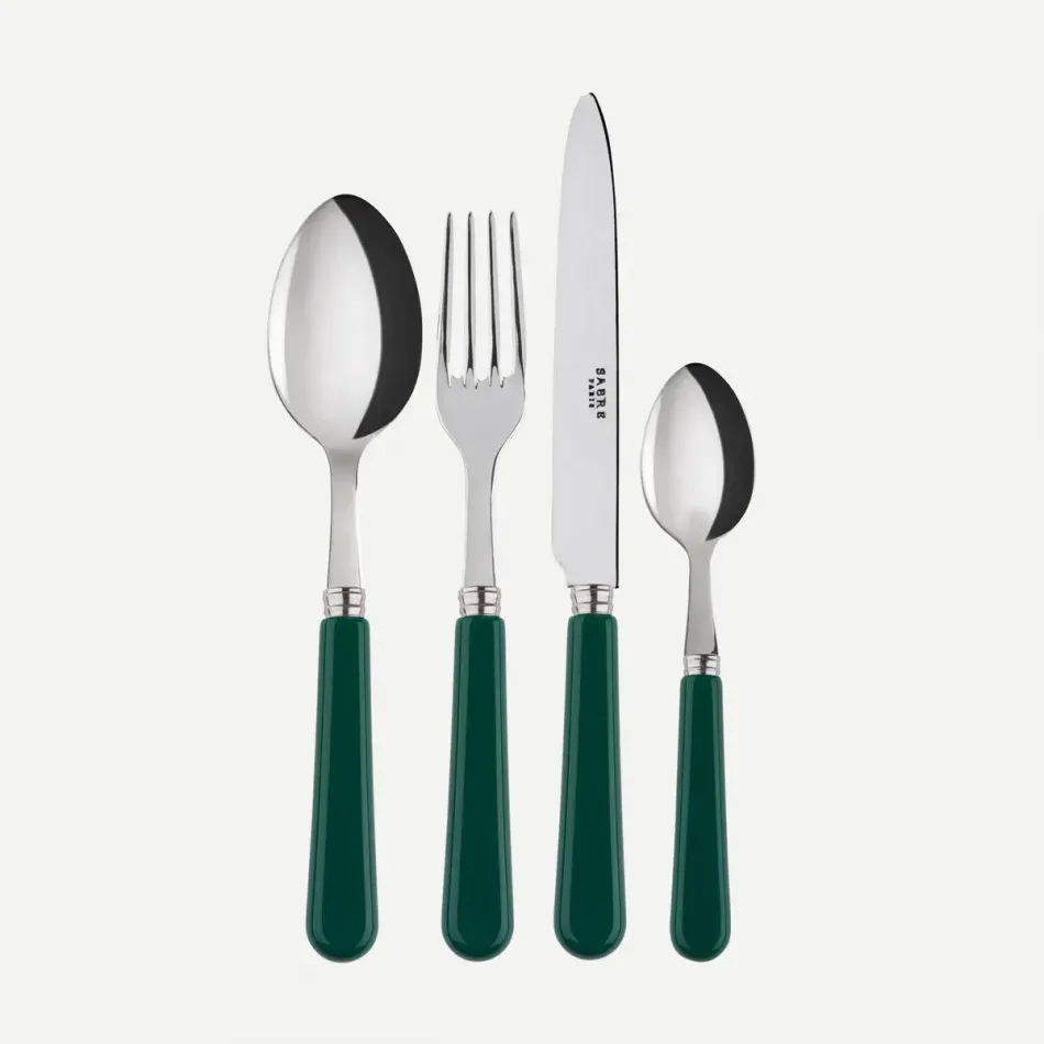 Basic Green 48 Pieces Cutlery Set 9.25"