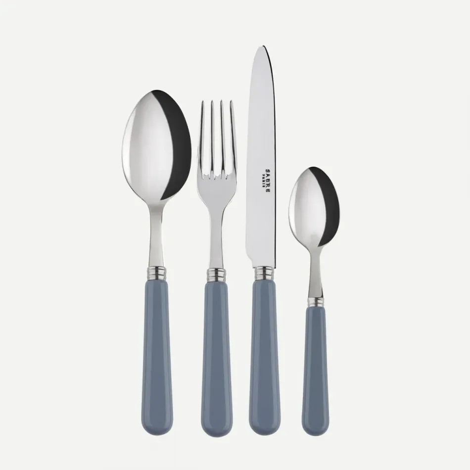 Pop Unis Grey 48 Pieces Cutlery Set 9"1/4
