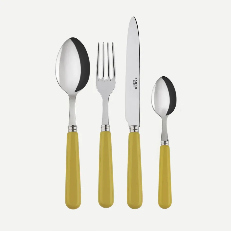 Basic Yellow Corn 48 Pieces Cutlery Set 9.25"