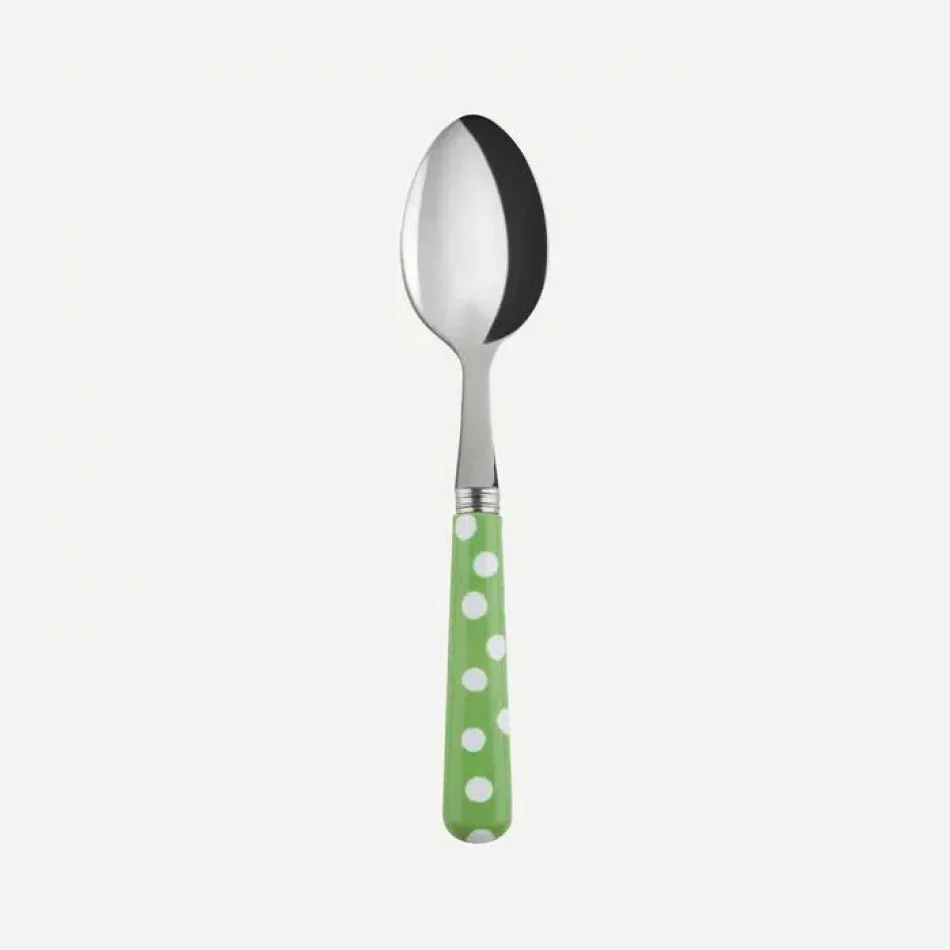 White Dots Garden Green Teaspoon 6"