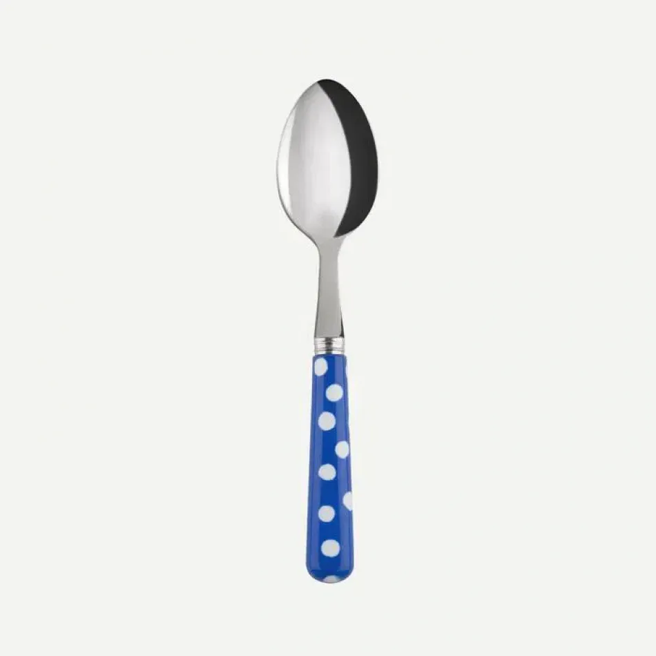 White Dots Lapis Blue Teaspoon 6"