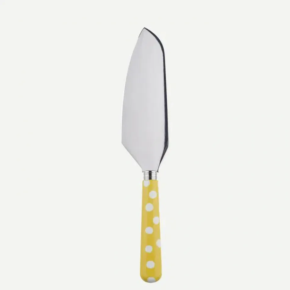 White Dots Yellow Pie Server 10"