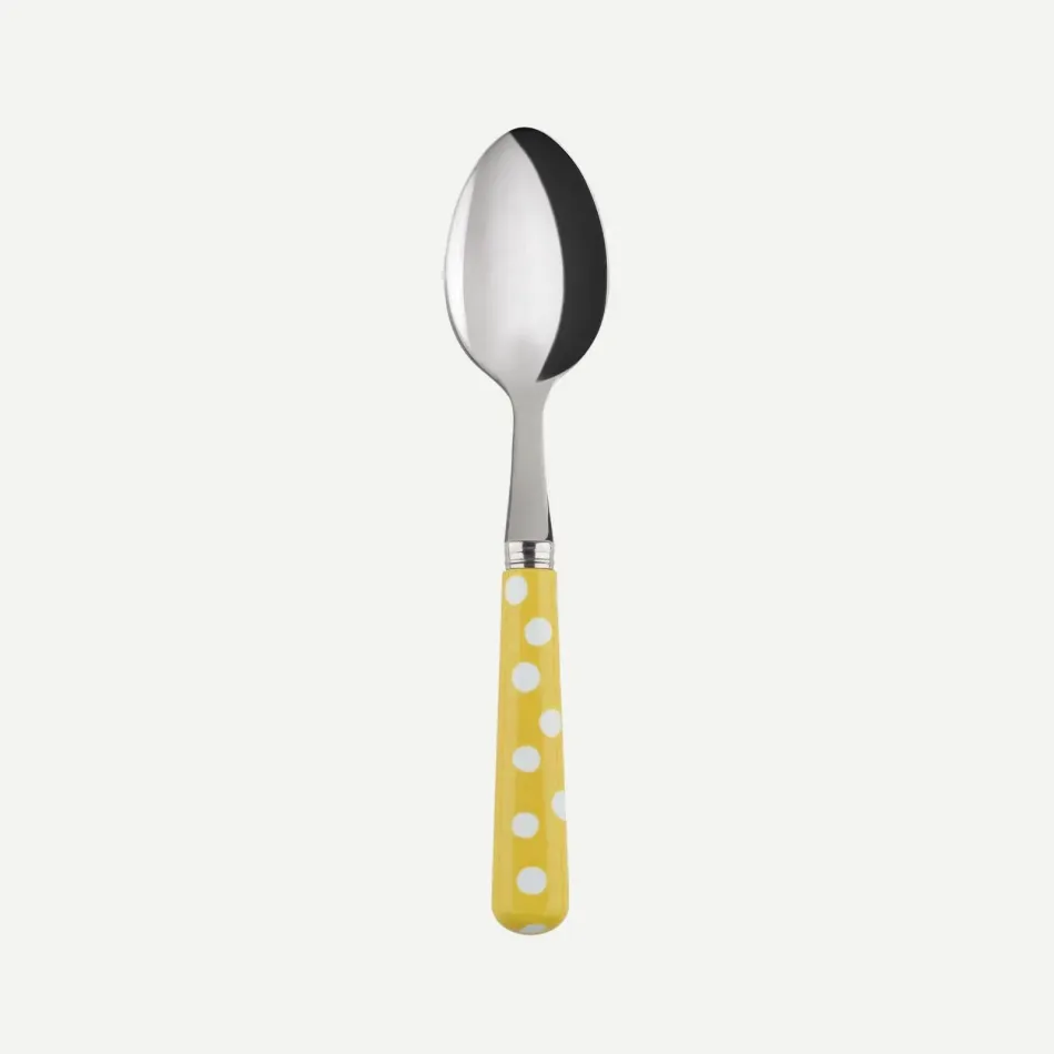 White Dots Yellow Demitasse/Espresso Spoon 5.5"