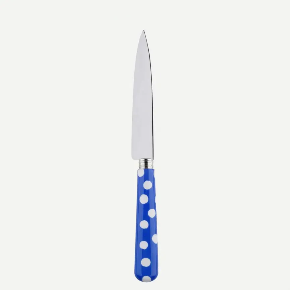 White Dots Lapis Blue Kitchen Knife 8.25"