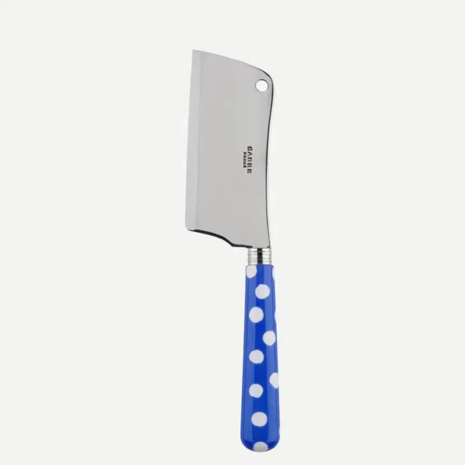 White Dots Lapis Blue Cheese Cleaver 8"