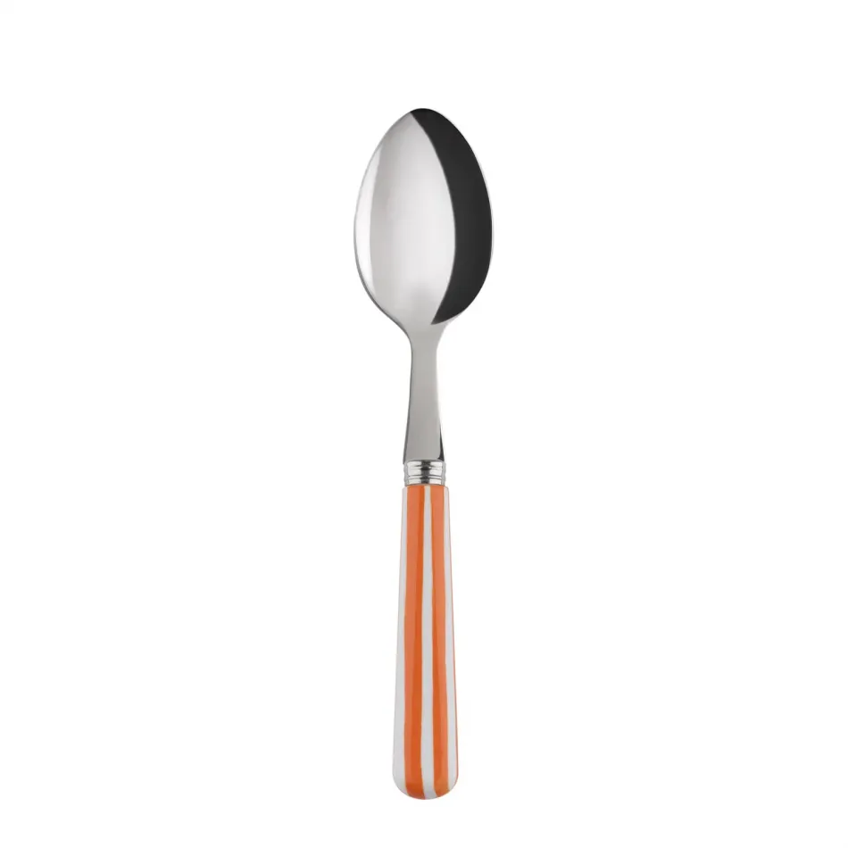 White Stripe Orange Teaspoon 6"