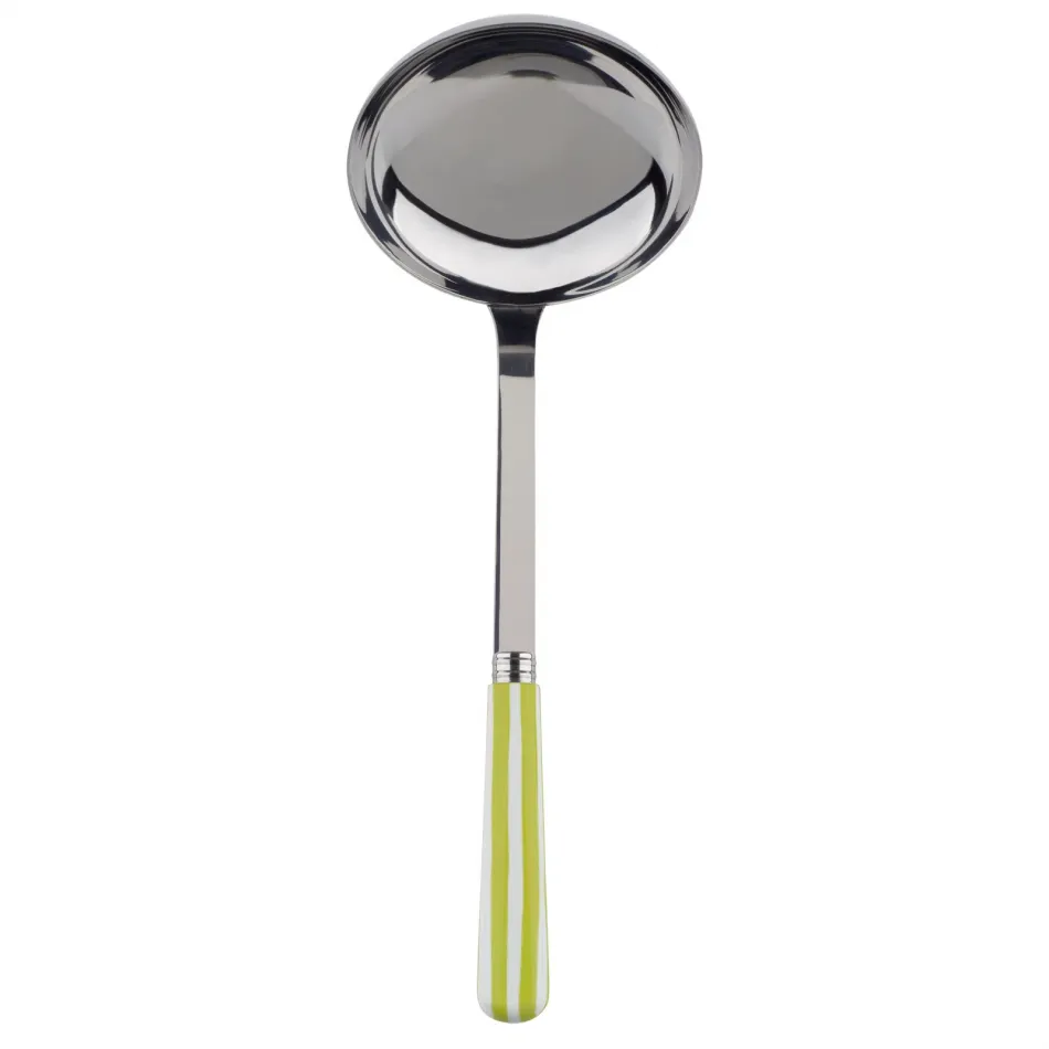 White Stripe Lime Ladle 10.5"