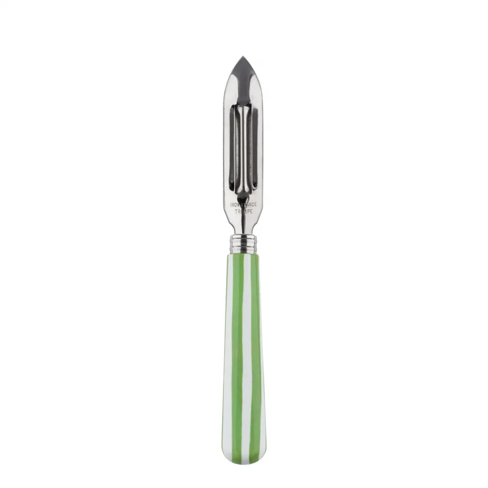 White Stripe Garden Green Peeler