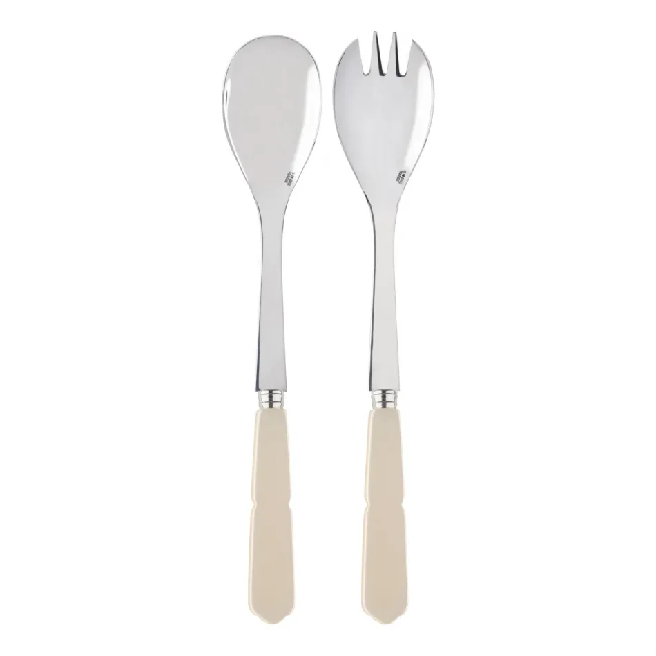 Gustave Pearl 2-Pc Salad Serving Set 10.25" (Fork, Spoon)