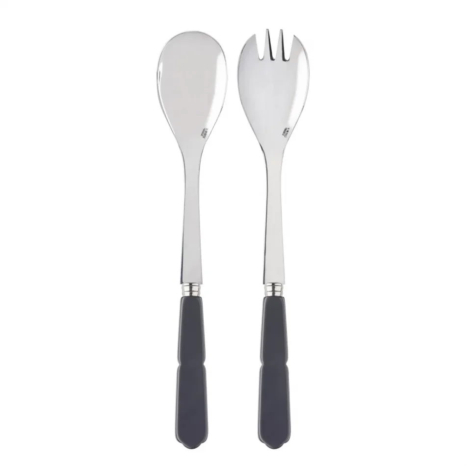 Gustave Grey 2-Pc Salad Serving Set 10.25" (Fork, Spoon)