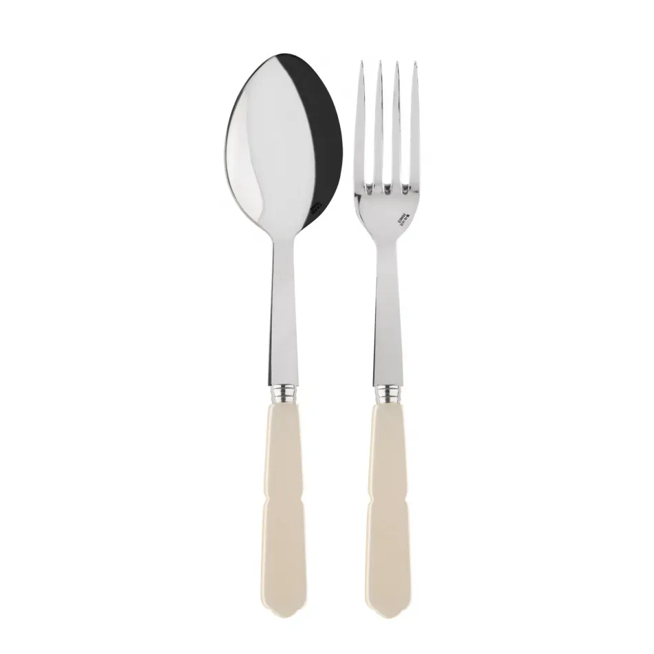 Gustave Pearl 2-Pc Serving Set 10.25" (Fork, Spoon)