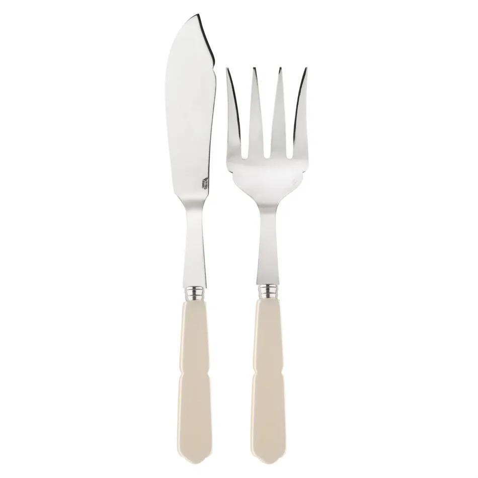 Gustave Pearl 2-Pc Fish Serving Set 11" (Knife, Fork)