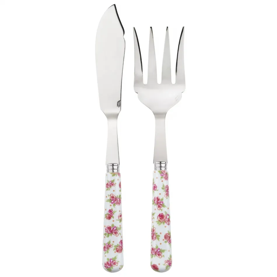 Liberty White 2-Pc Fish Serving Set 11" (Knife, Fork)