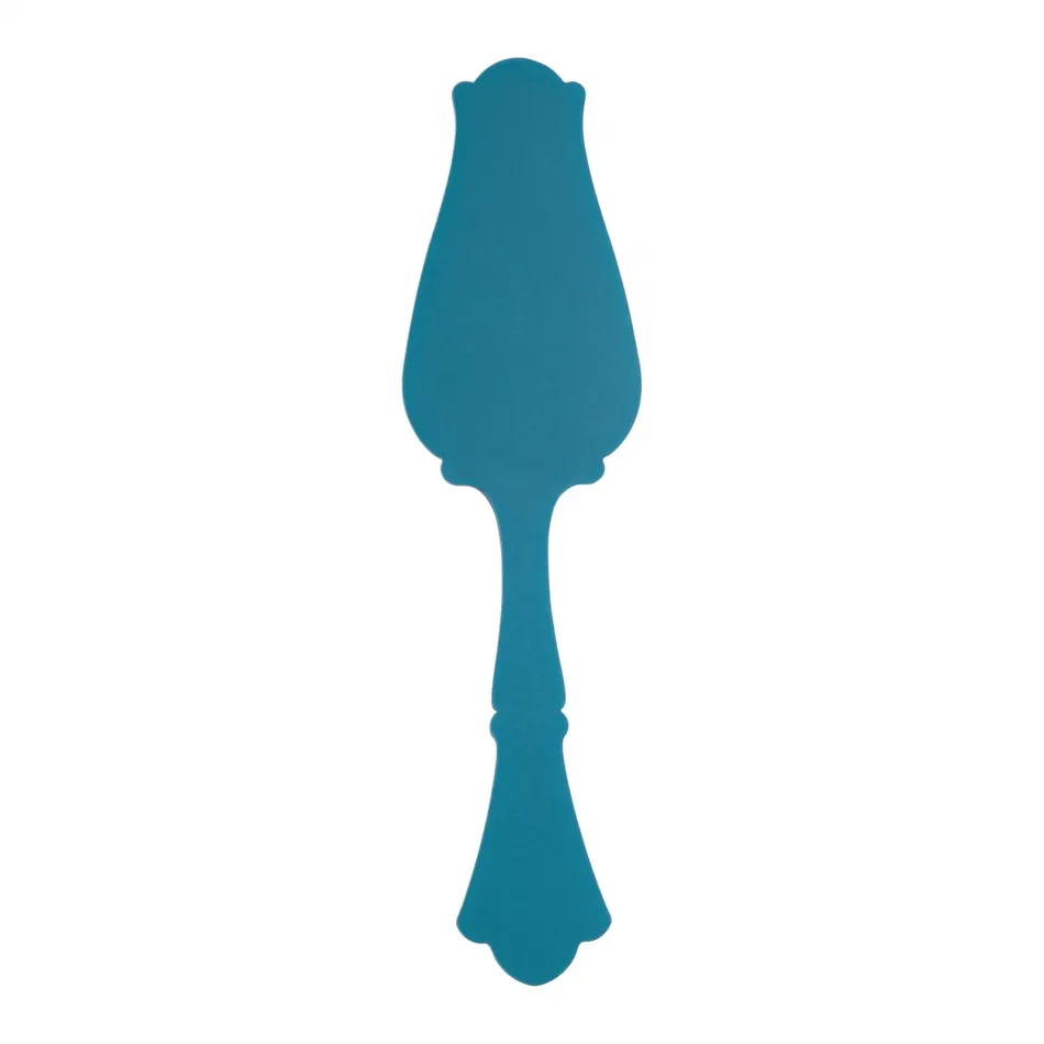 Honorine Turquoise Tart Slicer 10" 10.25"