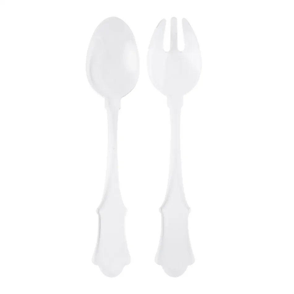 Honorine Clear Salad Serving Set 10" (Fork, Spoon)