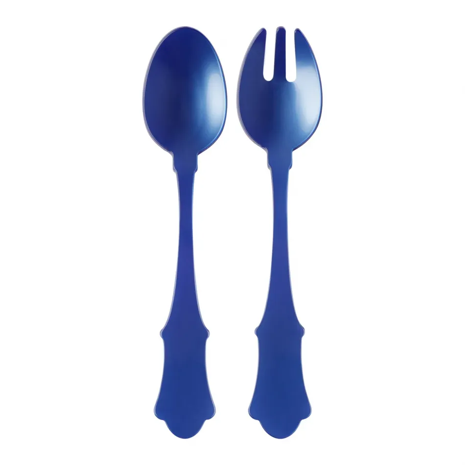Honorine Lapis Blue Salad Serving Set 10" (Fork, Spoon)