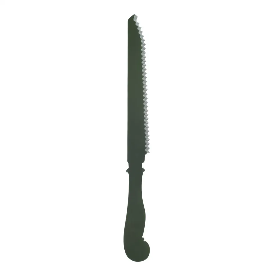 Honorine Dark Green Bread Knife 11.25"