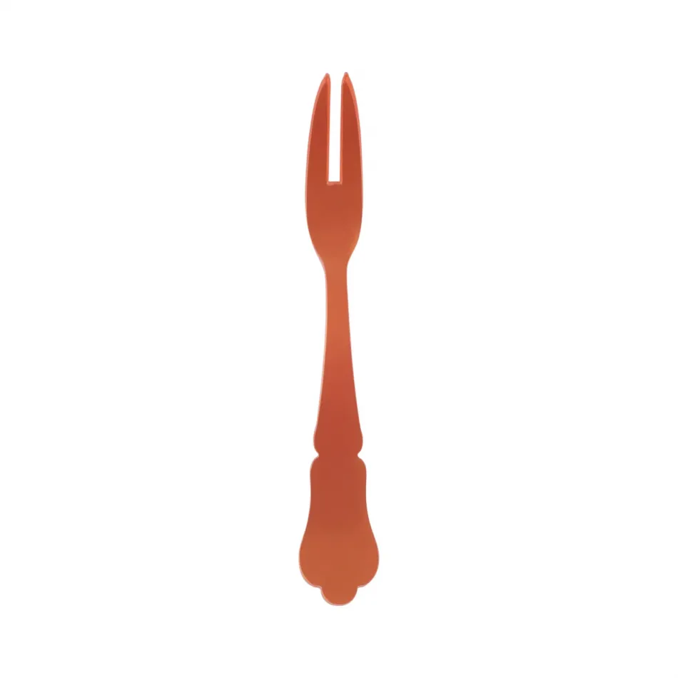 Honorine Orange Cocktail Fork 4.75"