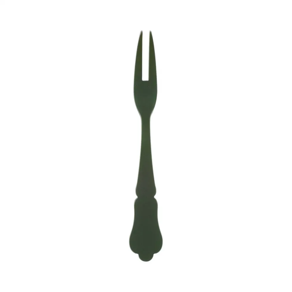 Honorine Dark Green Cocktail Fork 4.75"