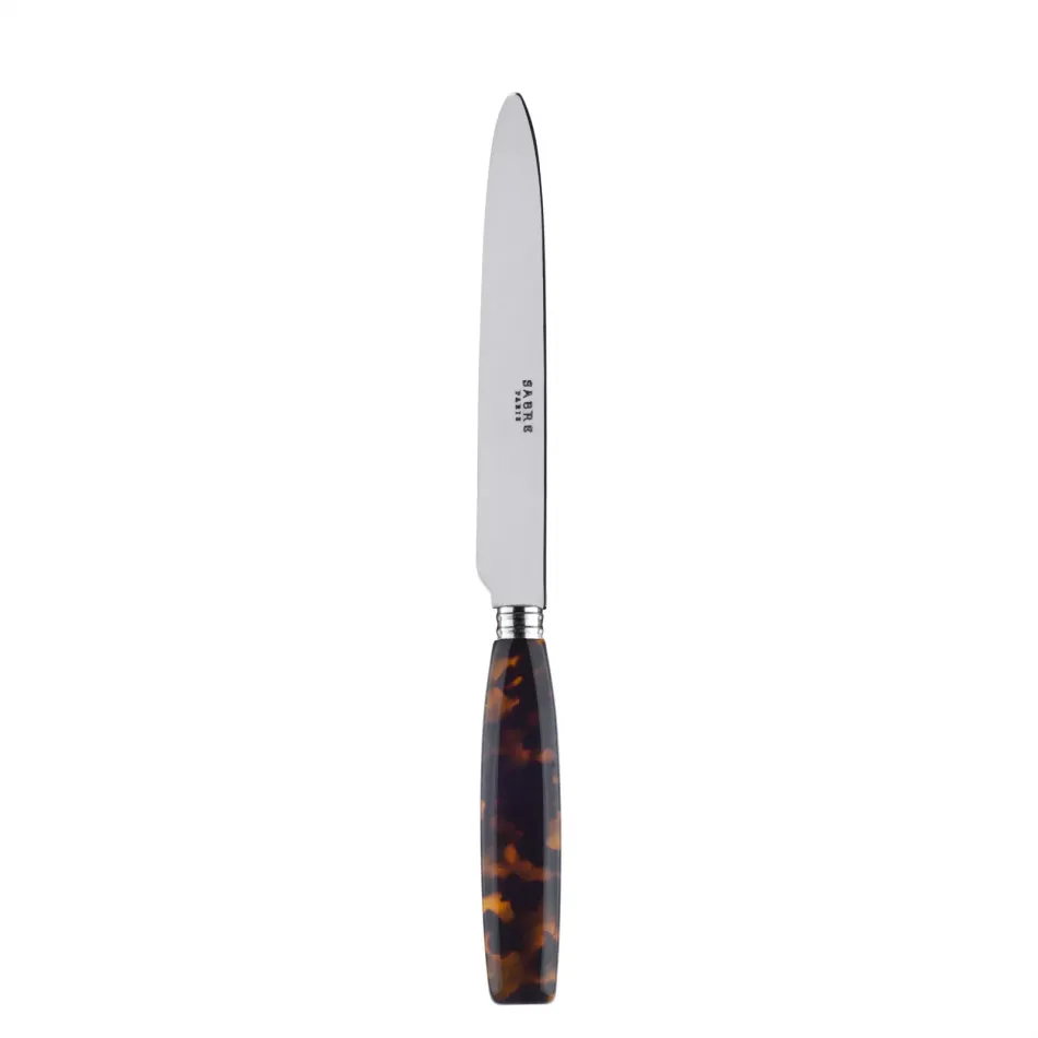 Djembe Faux Tortoise Dinner Knife 9.25"