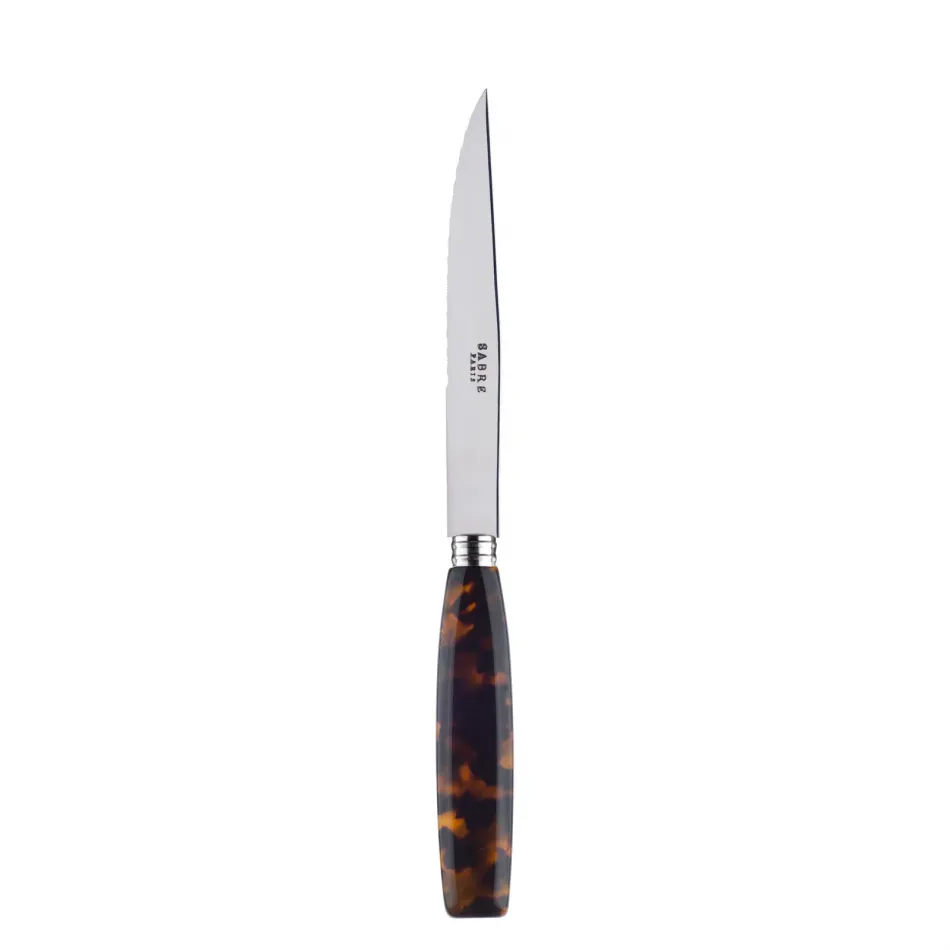 Djembe Faux Tortoise Steak Knife 9"