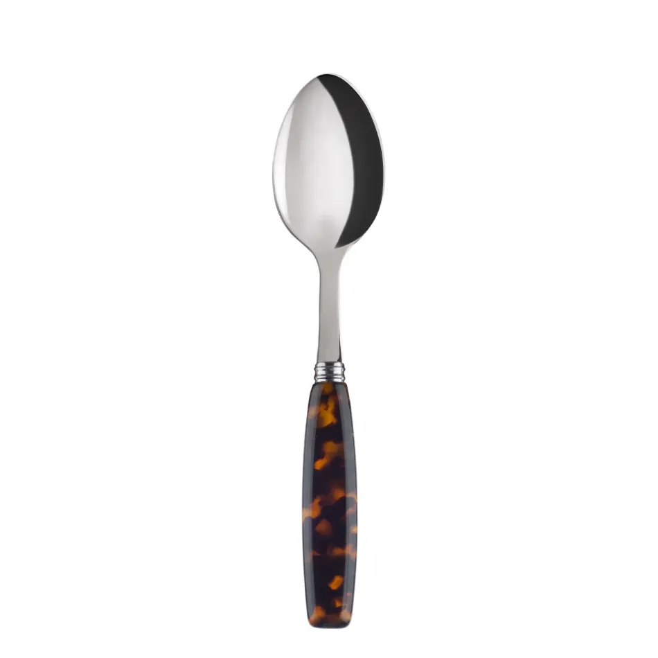 Djembe Faux Tortoise Dessert Spoon 7.5"