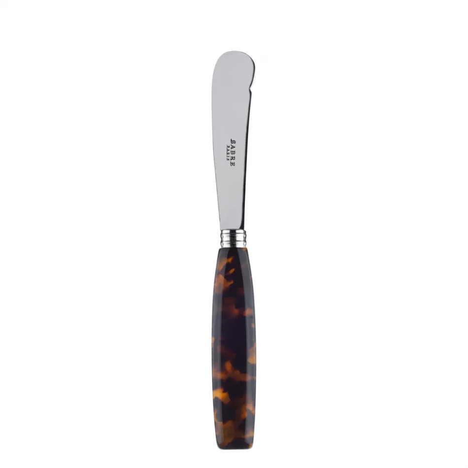 Djembe Faux Tortoise Butter Knife 7.75"