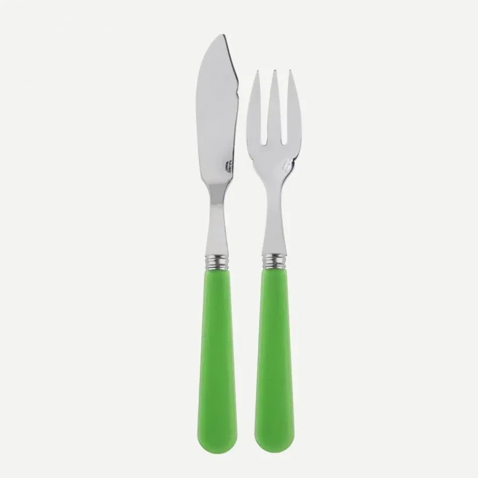 Duo Green Fish Set Garden