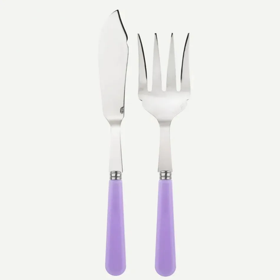 Duo Lilac Fish Serving Set