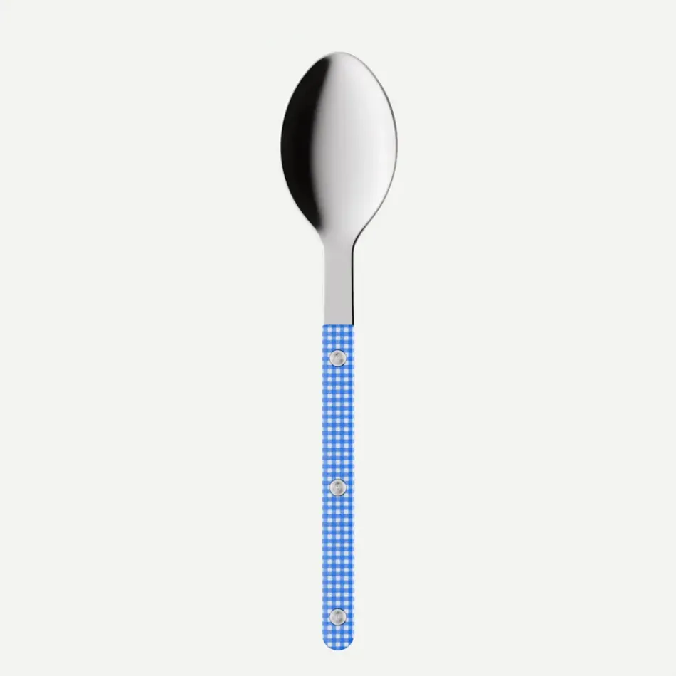 Bistrot Gingham Blue Soup Spoon 8"1/2