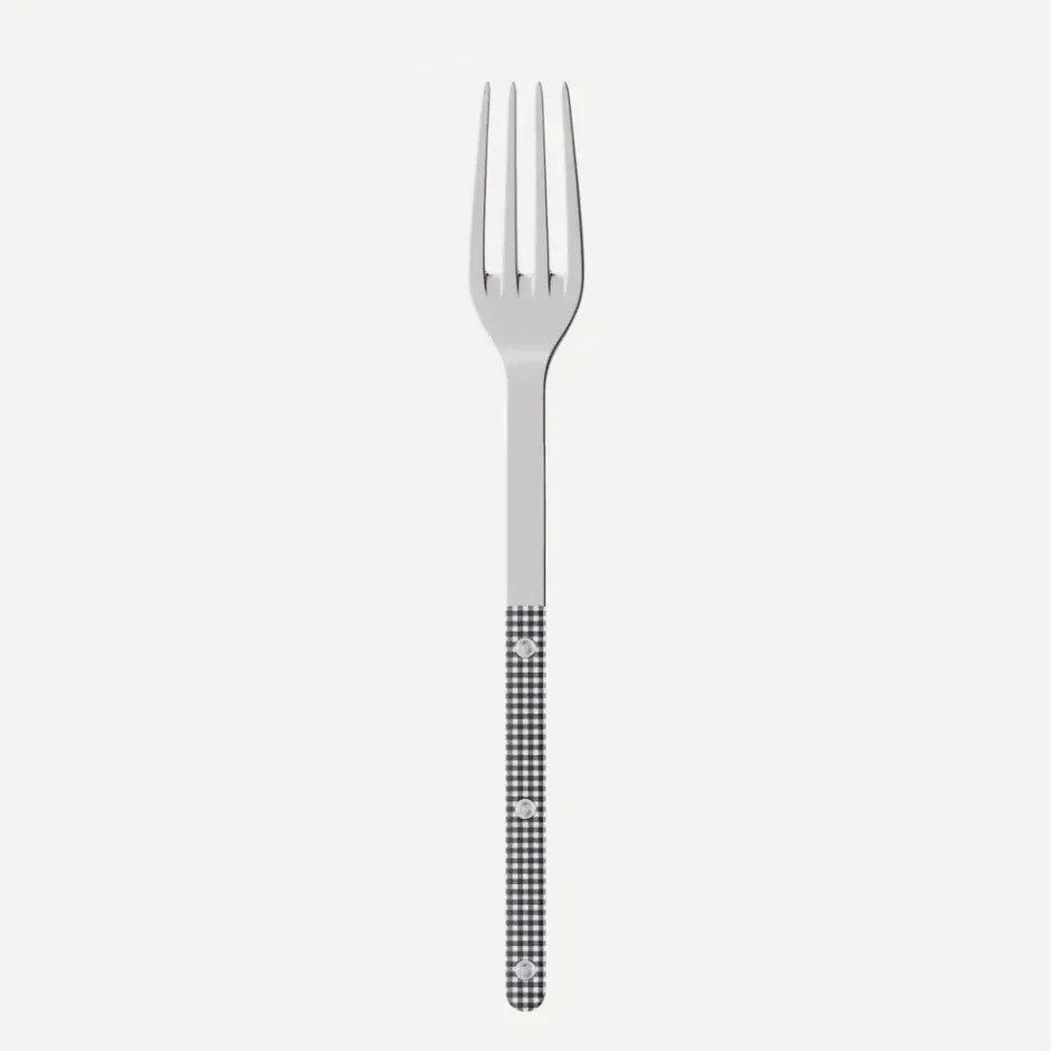 Bistrot Gingham Black Serving Fork 10"1/4