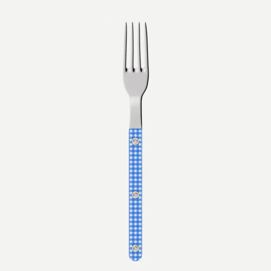 Bistrot Gingham Blue Small Fork 6"1/2