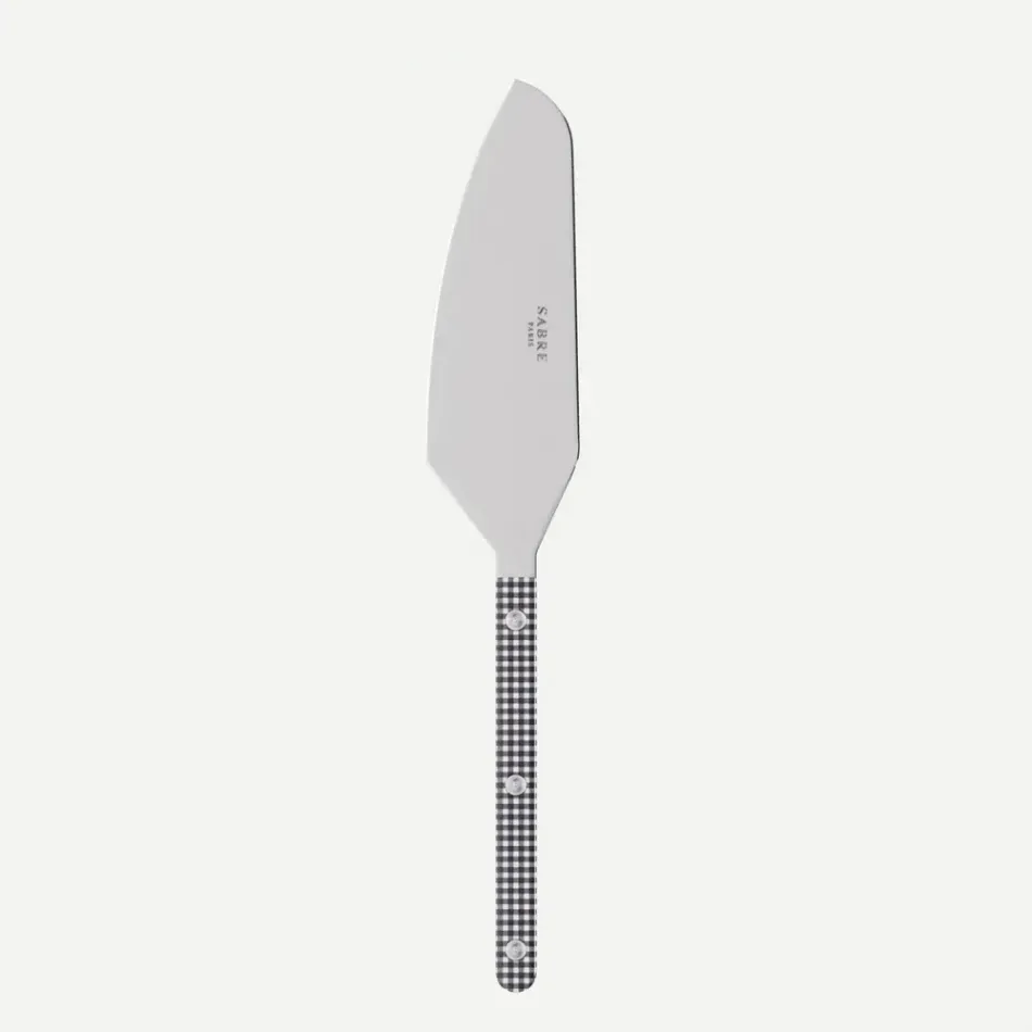 Bistrot Gingham Black Tart Slicer 10"