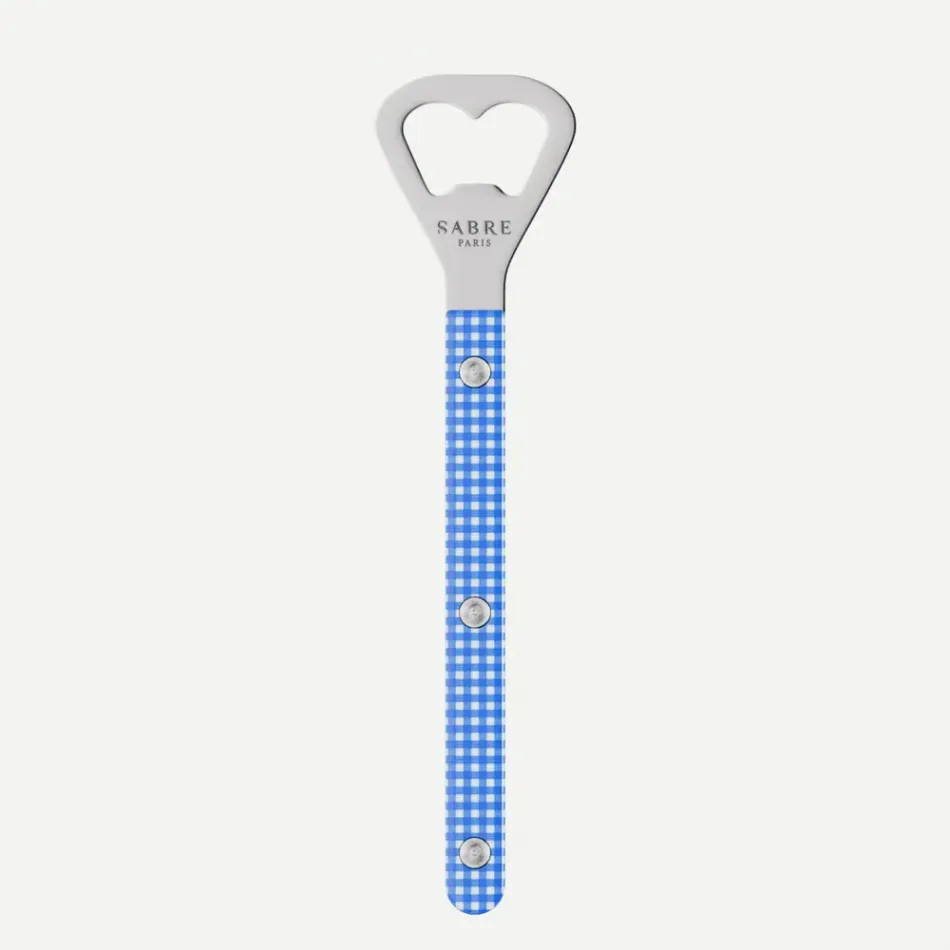 Bistrot Gingham Blue Bottle Opener 6"1/4